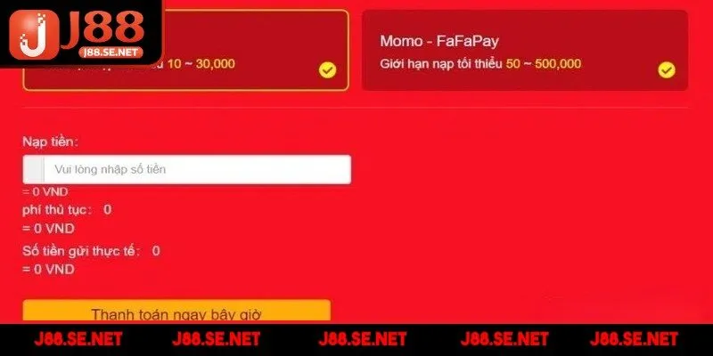 Nạp tiền vào ví J88 dễ dàng qua phương thức tiện lợi nhất