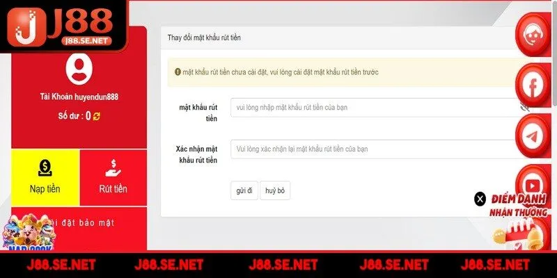 Hội viên cần đảm bảo rằng tài khoản ngân hàng của mình liên kết với J88
