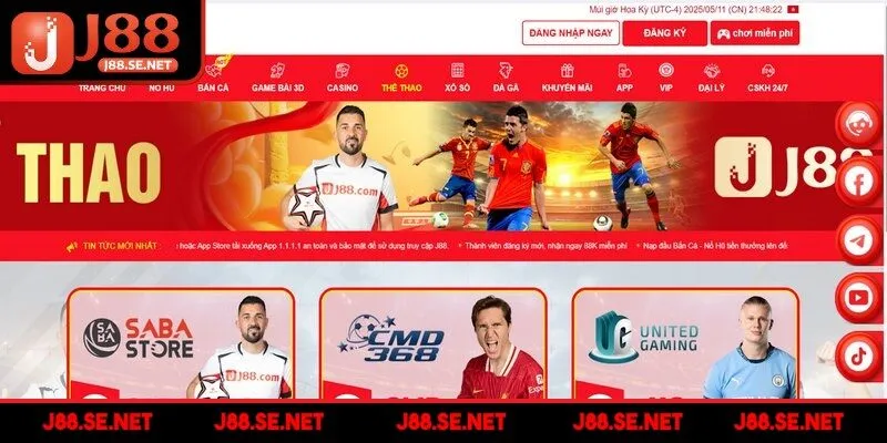 Thể thao J88 là thương hiệu nổi bật trong ngành giải trí trực tuyến